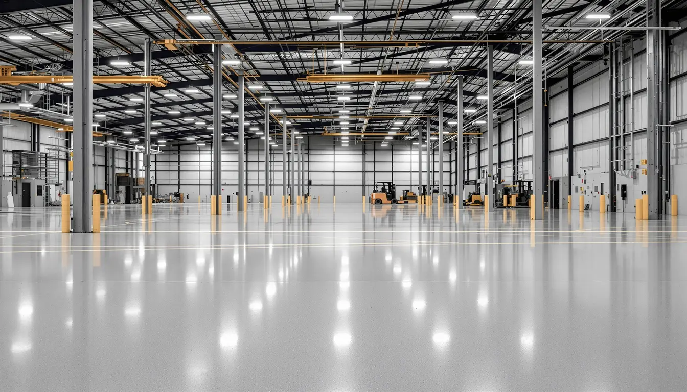 Warehouse concrete floor installation at a Kansas City area facility